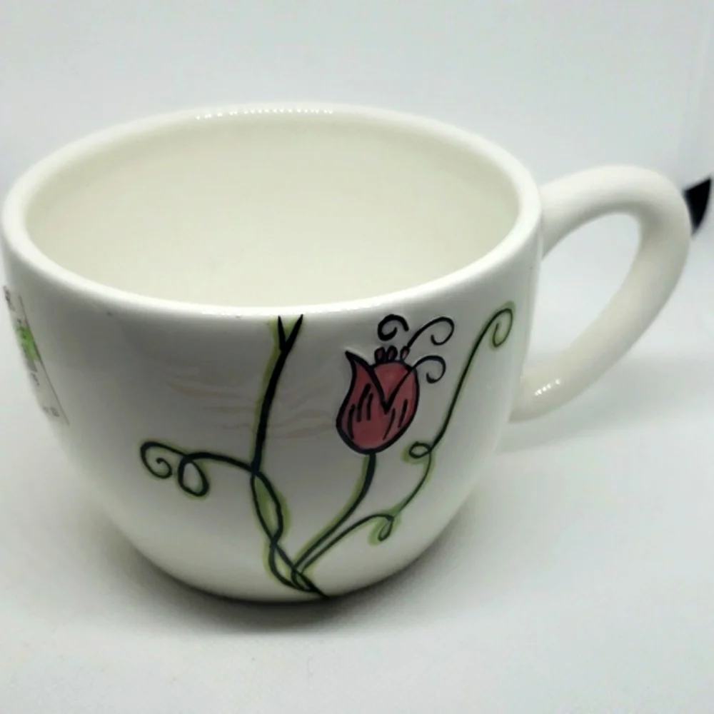 Starbucks pink rose coffee mug
